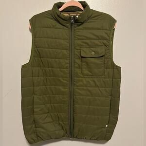 Men’s Green Hang Ten Quilted Puffer Vest. Size Medium